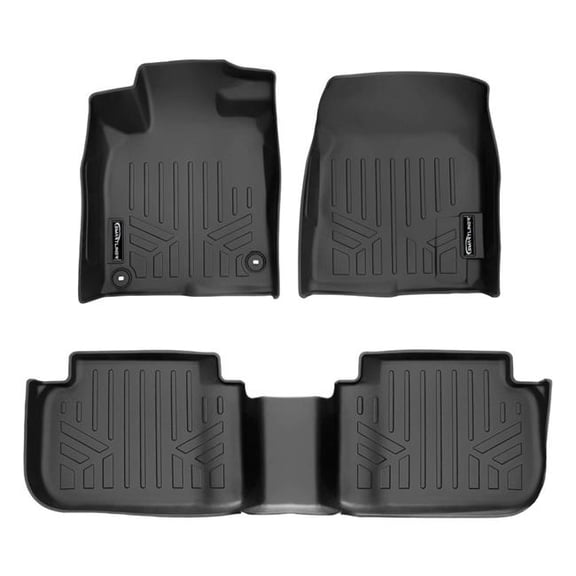 Kramer America SA0586-B0586-R All Weather 2 Row Floor Mat Liner Set for 2023-2025 Acura Integra, Black - 2nd Row USB Ports