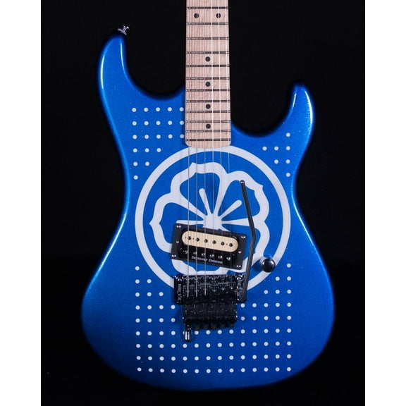 Kramer Baretta, Custom Graphics, 'White Lotus', White Lotus Candy Blue