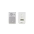 thumbnail image 1 of Kramer Galil 4-O 4-Inch Two Way On-Wall Speakers with 70V 100V Multi Tap Transformer 8 Ohm Impedence 20W RMS Power (Pair, White), 1 of 4