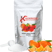 Krampade High Potassium Electrolytes Powder Orange, 4180mg Electrolytes, 2000mg Potassium, Cramp Relief & Prevention, Cellular Hydration, Better Endurance & Recovery, 19 Servings Bulk Powder
