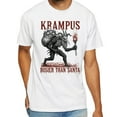 thumbnail image 1 of Krampus Busier Than Santa Christmas T-Shirt – Gothic Creepy Holiday Krampus Graphic Tee, 1 of 5