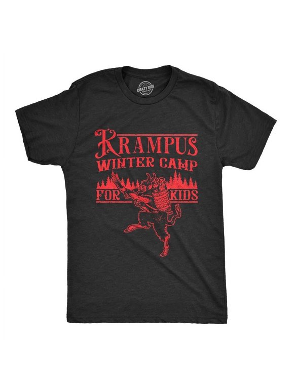 Krampus Camp For Evil Santa Claus Monster Winter Christmas Holiday T-Shirt, Size S-5XL