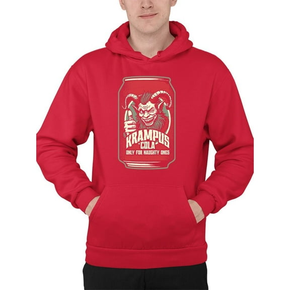 Krampus Can Naughty Dark Christmas Men's Hoodie