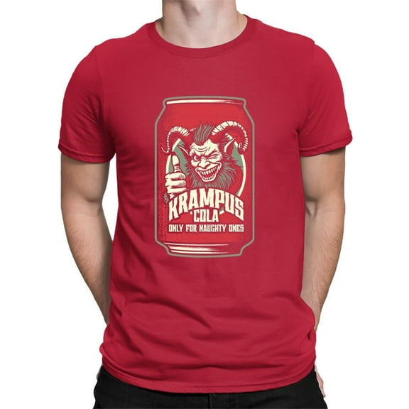 Krampus Can Naughty Dark Christmas Men's T-shirt