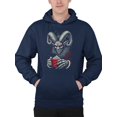 thumbnail image 1 of Krampus Coffee Horror Christmas Holiday Men's Hoodie, 1 of 4