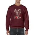 thumbnail image 1 of Krampus Coffee Horror Christmas Holiday Men's Sweatshirt, 1 of 4
