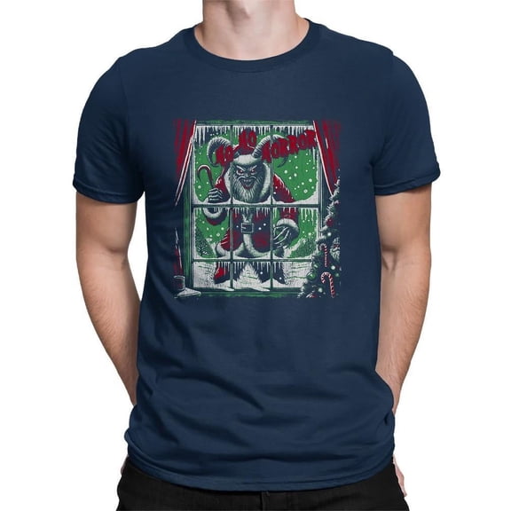 Krampus Creepy Santa Christmas Men's T-shirt