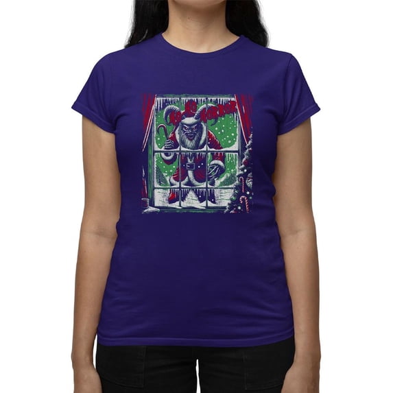 Krampus Creepy Santa Christmas Women's T-shirt