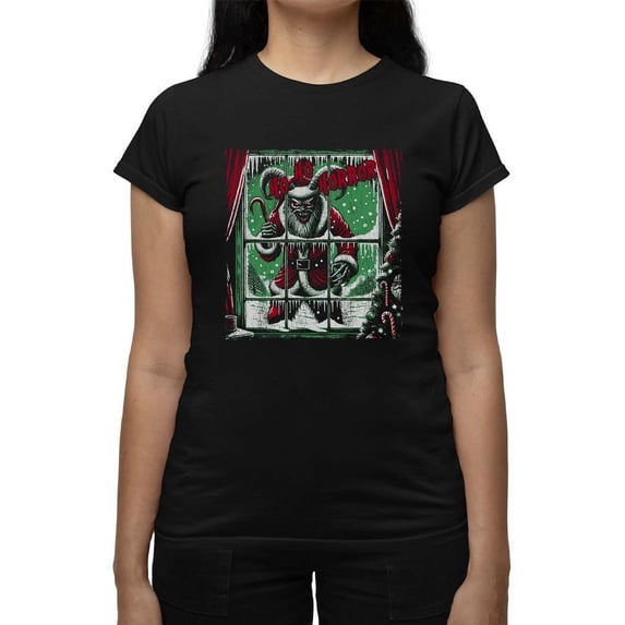 Krampus Creepy Santa Christmas Women's T-shirt