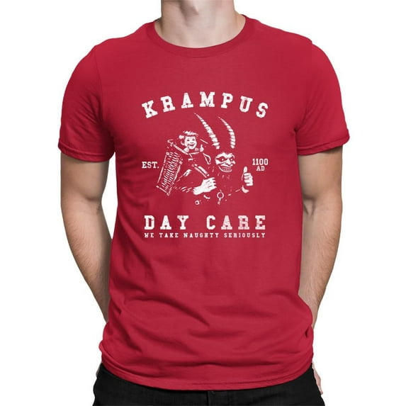 Krampus Day Care Horror Holiday Men's T-shirt
