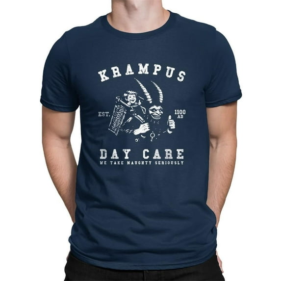 Krampus Day Care Horror Holiday Men's T-shirt