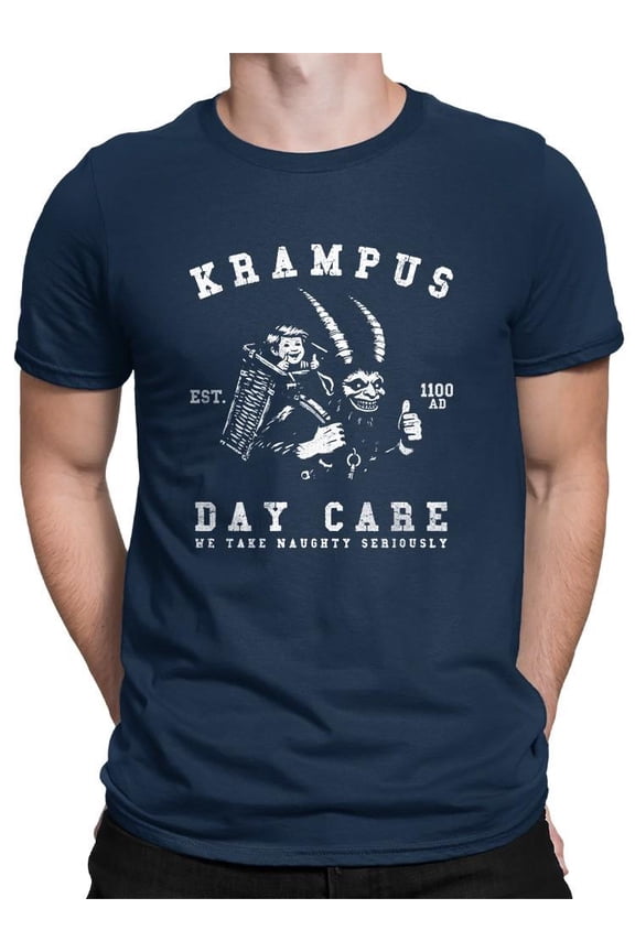 Krampus Day Care Horror Holiday Men's T-shirt