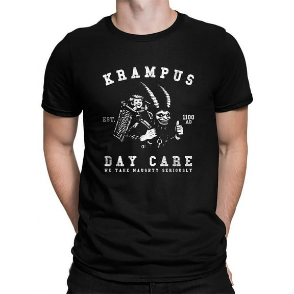 Krampus Day Care Horror Holiday Men's Tshirt