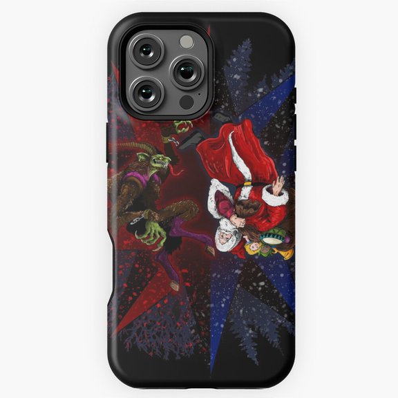 Krampus Kris Kringle Christmas Horror Phone Case for iPhone 16 15 14 13 12 11 Pro Max M5901675