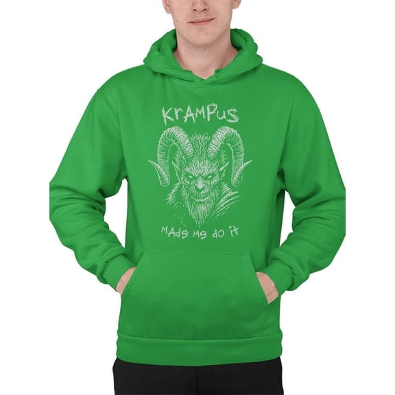 Krampus Made Me Do It Scary Christmas Men's Hoodie