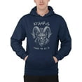 thumbnail image 1 of Krampus Made Me Do It Scary Christmas Men's Hoodie, 1 of 4