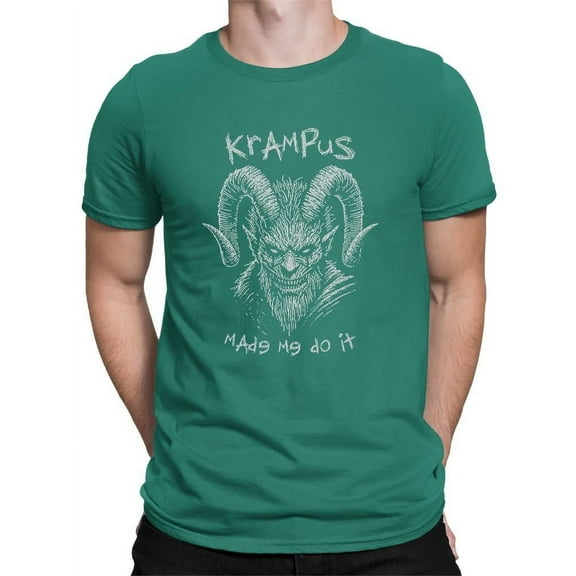 Krampus Made Me Do It Scary Christmas Men's T-shirt