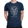 thumbnail image 1 of Krampus Made Me Do It Scary Christmas Men's T-shirt, 1 of 4