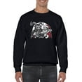 thumbnail image 1 of Krampus Santa Beer Naughty Christmas Men's Sweatshirt, 1 of 4
