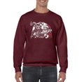 thumbnail image 1 of Krampus Santa Beer Naughty Christmas Men's Sweatshirt, 1 of 4