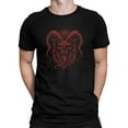 thumbnail image 1 of Krampus Skull Dark Christmas Men's Tshirt, 1 of 4