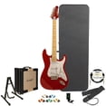 thumbnail image 1 of Sawtooth Candy Apple Red ES Series Electric Guitar with Pearloid Pickguard - Includes Accessories, Sawtooth Amp, Hard Case and Online Lesson, 1 of 4