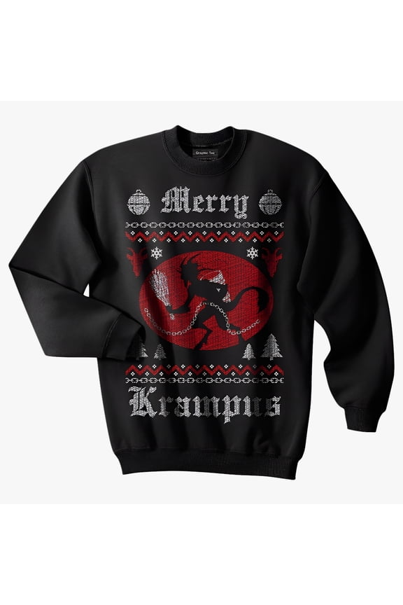 Krampus Ugly Christmas Sweater, Christmas, Saint Nicholas, Chains, Austria, Croatia, Hungary, Germany, Goat