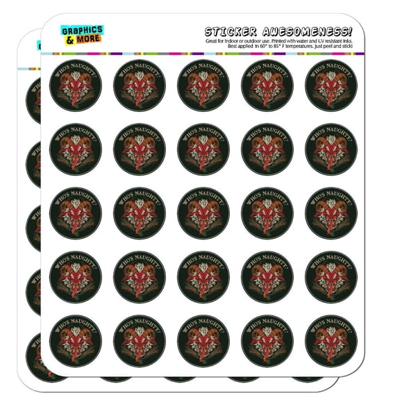 Krampus Who's Naughty Christmas Holiday Planner Calendar Scrapbooking Crafting Stickers