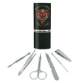 thumbnail image 1 of Krampus Who's Naughty Christmas Holiday Stainless Steel Manicure Pedicure Grooming Beauty Care Travel Kit, 1 of 3