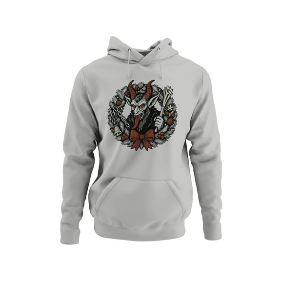 Krampus Wreath Holiday Design Men's Hoodie