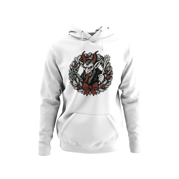 Krampus Wreath Holiday Design Men's Hoodie