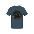 thumbnail image 1 of Krampus Wreath Holiday Design Men's T-shirt, 1 of 3