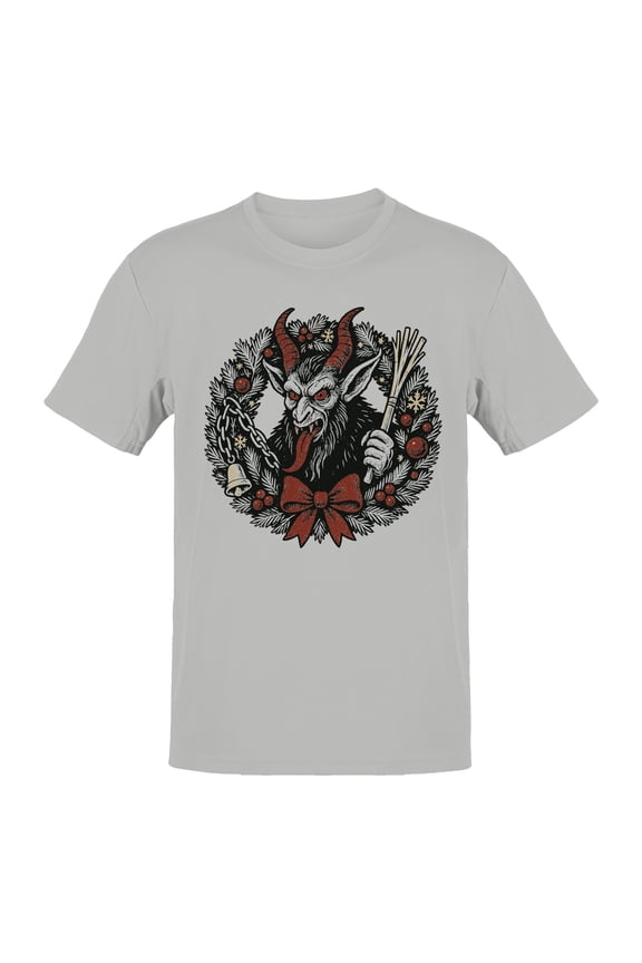 Krampus Wreath Holiday Design Men's T-shirt