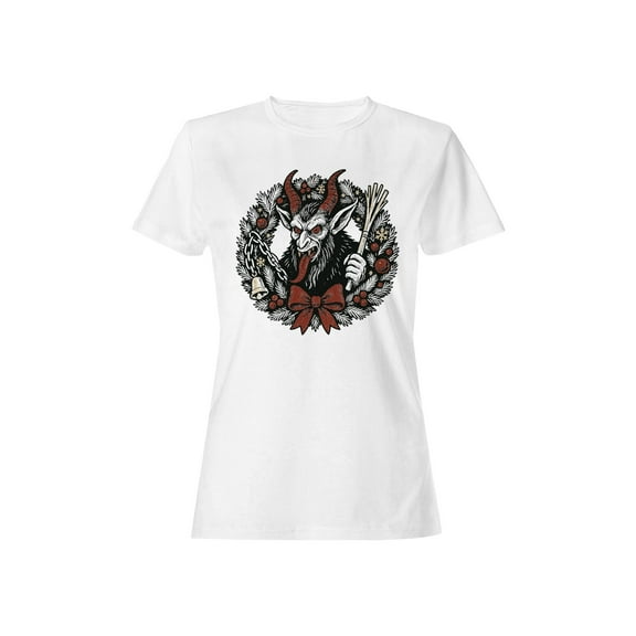 Krampus Wreath Holiday Design Women's T-shirt