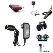 Kraoden 110-240V to 12V 3A Car Power Converter, Universal Car Inverter for Refrigerators, Fans, Vacuums, Heaters & More, Smart Load Distribution & Overload Protection