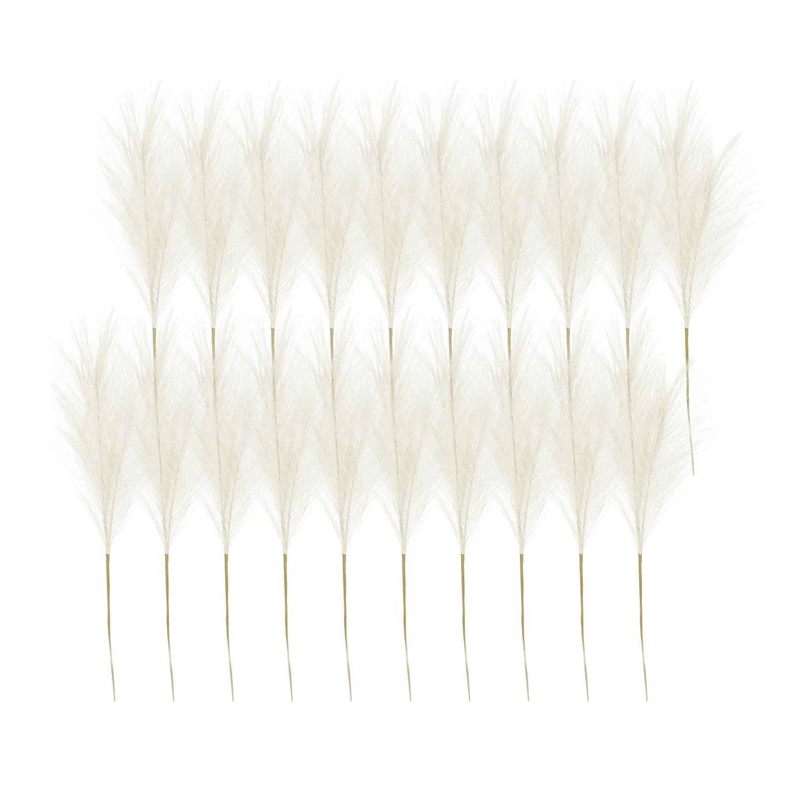 Kraoden 20 Pcs Faux Pampas Grass Decor 17.71In Large Artificial Tall