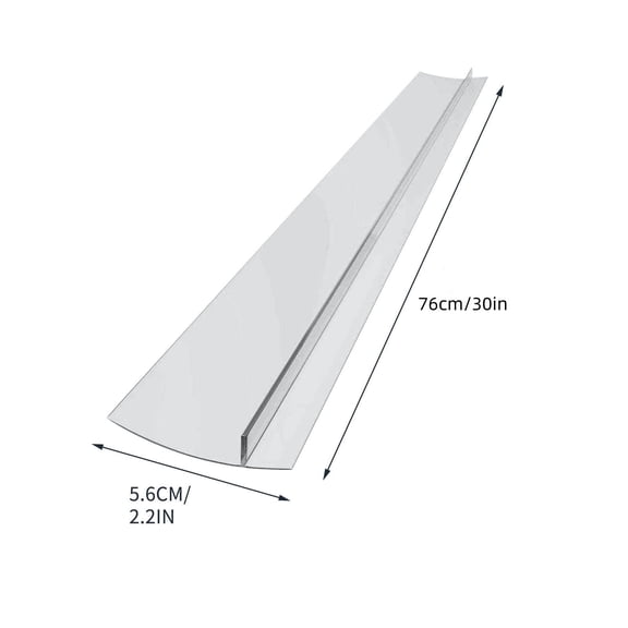 Kraoden 30 Inches Kitchen Stove Counter Side Seam Covers, Silicone Stove Gap Covers, Heat Resistant Oven Gap Filler Seals Gaps Between Stovetop and Counter, Easy to Clean Stove Gap Guard