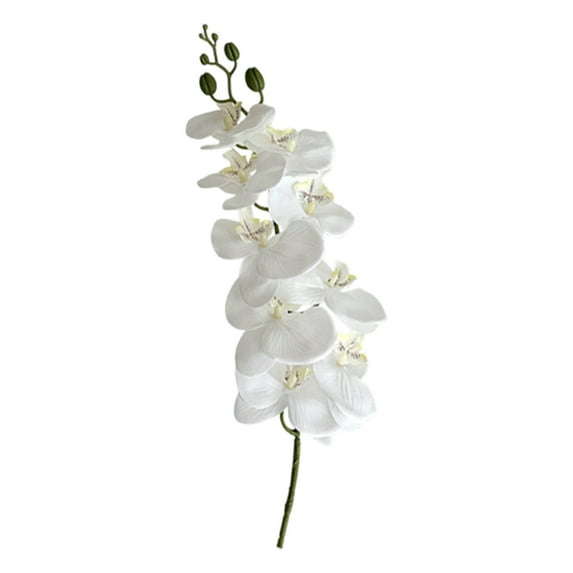 Kraoden 9 Stems Realistic Touch Phalaenopsis Orchid Fake Flowers, Luxury Home Decor for Living Room, Wedding Party, Entryway Table Centerpiece, Maintenance Free and Versatile Design