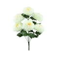 thumbnail image 1 of Kraoden Artificial Green Plants, 7 Heads Dragons Claw Chrysanthemum Bouquet, Decorative Fake Flower Arrangement for Home, Office, or Commercial Decor, Realistic Simulation, 1 of 6
