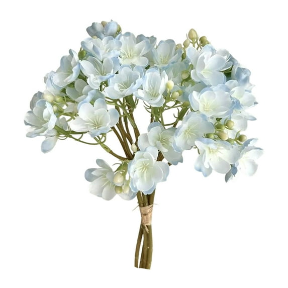 Kraoden Artificial Jasmine Flowers Bouquet, Realistic Fake Silk Floral Arrangement for Wedding and Home Decor, Perfect for Stage Backgrounds and Commercial Spaces