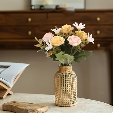 Kraoden Artificial Roses Bundle for Wedding and Home Decoration, Lifelike Fake Flowers for Interior Design, No Maintenance, Durable and Versatile Decorative Ornaments