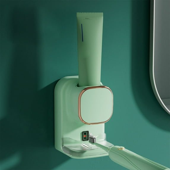 Kraoden Automatic Electric Toothpaste Dispenser, Auto Toothpaste Dispenser with Sensor for Adults/Family, Bathroom Wall Mounted Toothpaste Pump, Electric Toothpaste