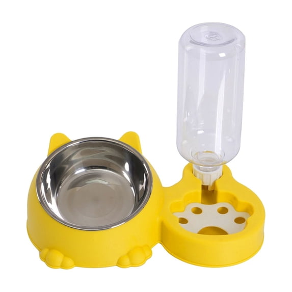 Kraoden Automatic Pet Feeder and Water Dispenser with Removable Stainless Steel Bowl for Dogs and Cats, Versatile Pet Waterer and Food Dispenser, Easy to Clean, Multi-Use Design