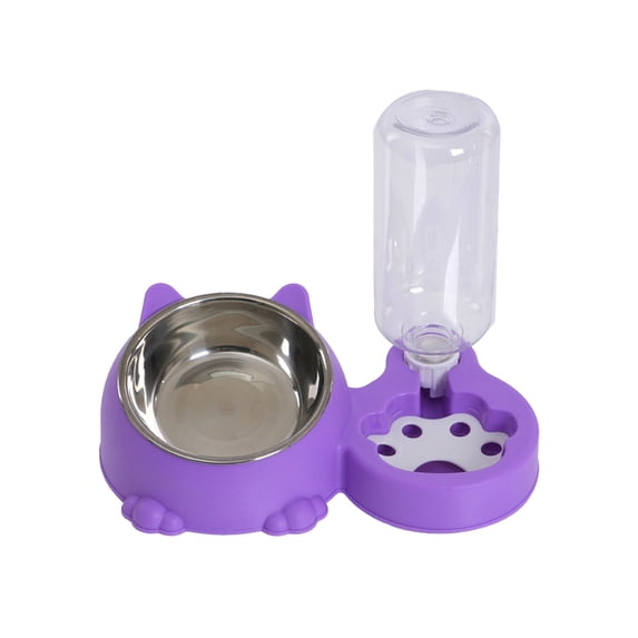 Kraoden Automatic Pet Feeder and Water Dispenser with Removable Stainless Steel Bowl for Dogs and Cats, Versatile Pet Waterer and Food Dispenser, Easy to Clean, Multi-Use Design
