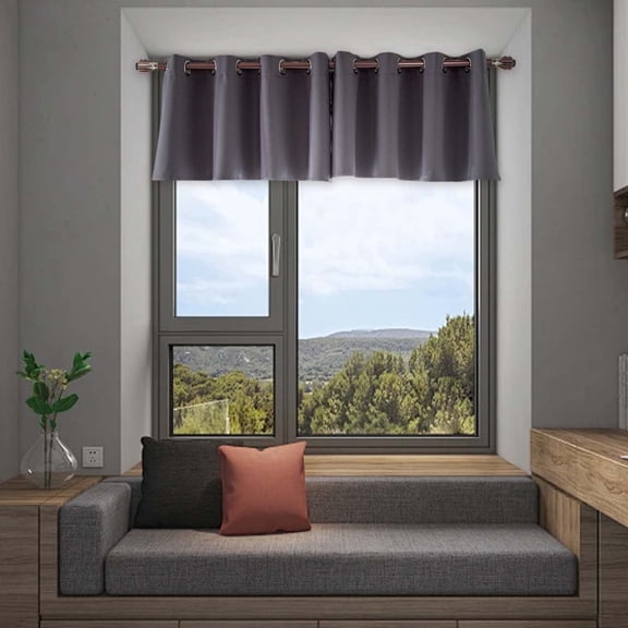 Kraoden Blackout Curtains, Window Curtain Drapes, Short Thermal Insulated Light Blocking Drapes, Back Tab, Rod Pocket Panels for Bedroom, Kitchen