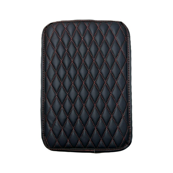 Kraoden Car Armrest Box Cushion, Multifunctional Storage Bag with Leather Padding, Comfortable Center Console Cover for Cars, SUVs, and Trucks, Easy Installation, Elbow Pain Relief