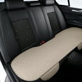 thumbnail image 1 of Kraoden Car Seat Cushion Pad, Breathable Linen Backrest & Rear Seat Cover Set, Ventilated Comfort for Sedan, SUV, Truck, All Season Use, 1 of 7
