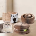 thumbnail image 1 of Kraoden Cats Scratching Board, Corrugated Paper Claw Grinder and Decompression Toy with Bell Ball, Cat Scratching Post for Play and Relaxation, Durable Cat Play Supplies, 1 of 4