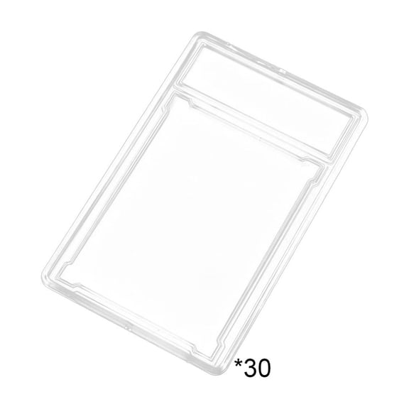 Kraoden Clear Plastic Card Holders, Protective Slab for Trading Cards, Sturdy Snap-Lock Design, Ideal for Collectible Card Storage and Display, Space-Saving Stackable Cases