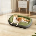 thumbnail image 1 of Kraoden Comfortable Dog Kennel Bed with Removable Washable Cover, Waterproof Non-Slip Bottom, Ideal for Small and Medium Sized Dogs, Durable Oval Pet House for Restful Sleep, 1 of 7